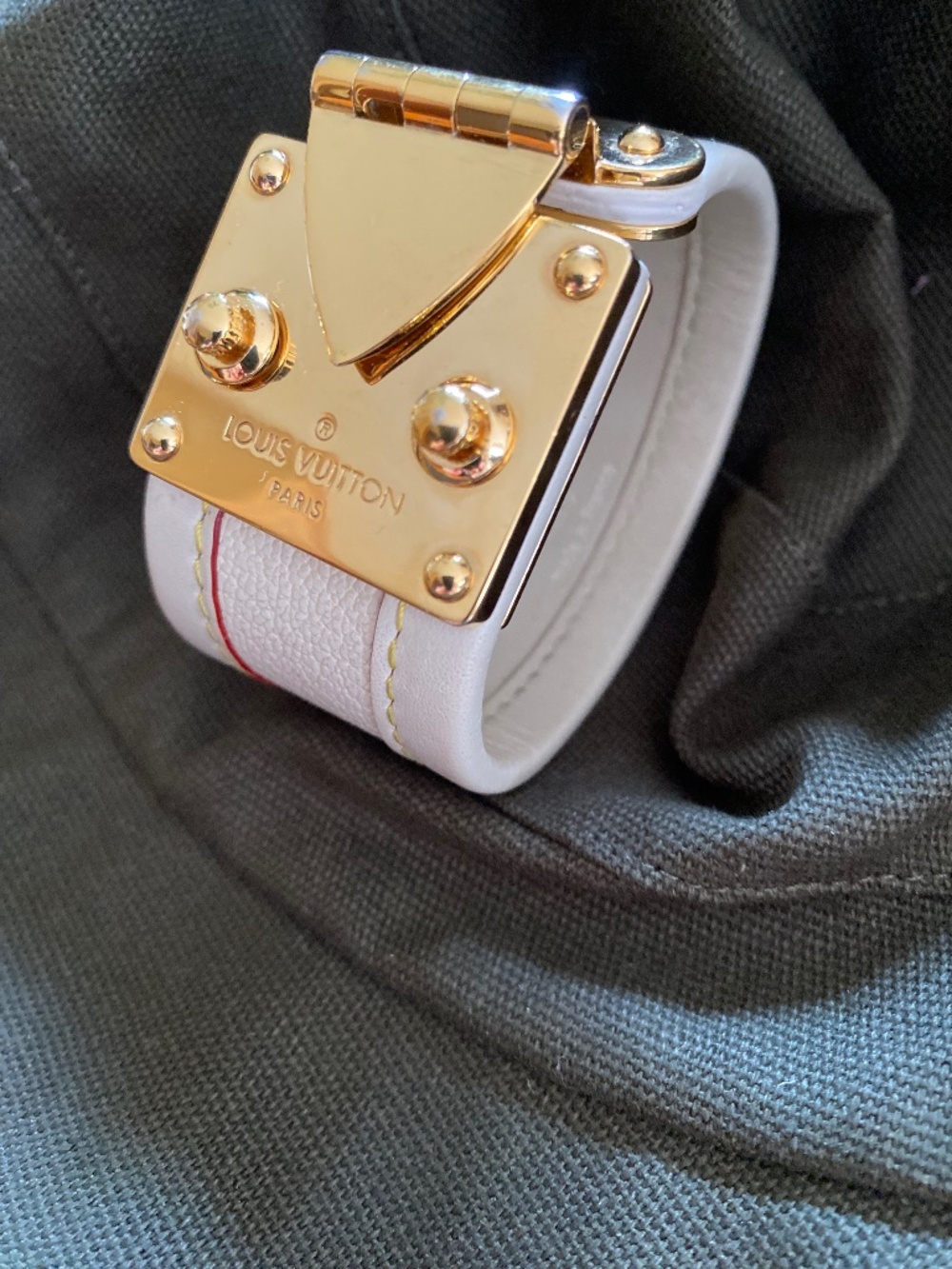 Louis Vuitton Monogram Leather Bracelet